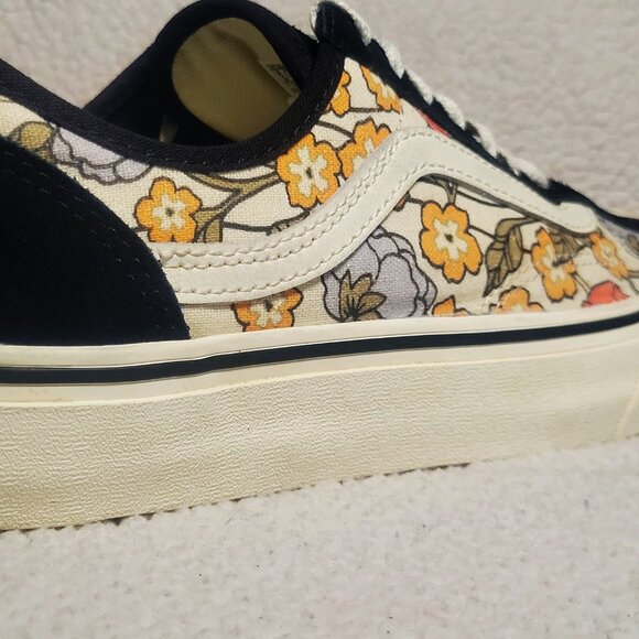 Vans Old Skool Style 36 Decon Vr3 'Black suede w/Floral Canvas - 8/M - 9.5W - Picture 4 of 10